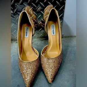 Item 1 Rose gold rhinestone heels SIZE 9
